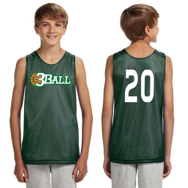 Reversible Practice Jersey with Fast Break on Front & Player Number Front &  Back Included.