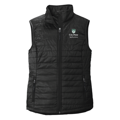 Cal Poly Agribusiness Women's Packable Puffy Vest